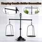 Black iron balance Scale candlestick decorative candle wedding Home Decor Gifts V528-SCALES-CANDLESTICKS-BLACK-228730
