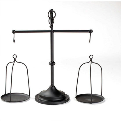 Black iron balance Scale candlestick decorative candle wedding Home Decor Gifts V528-SCALES-CANDLESTICKS-BLACK-228730