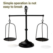 Black iron balance Scale candlestick decorative candle wedding Home Decor Gifts V528-SCALES-CANDLESTICKS-BLACK-228730