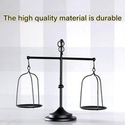 Black iron balance Scale candlestick decorative candle wedding Home Decor Gifts V528-SCALES-CANDLESTICKS-BLACK-228730
