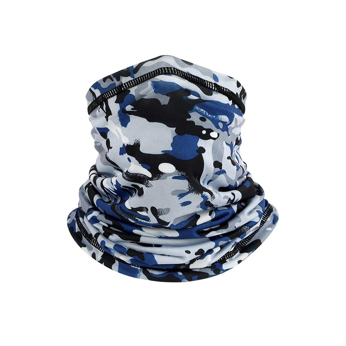 Sunblock Ice Silk Breathable Bandana Bib Face Scarf Fishing Biker Sport Headgear - Black Python V528-SCARF-BLACK-PYTHON-793630
