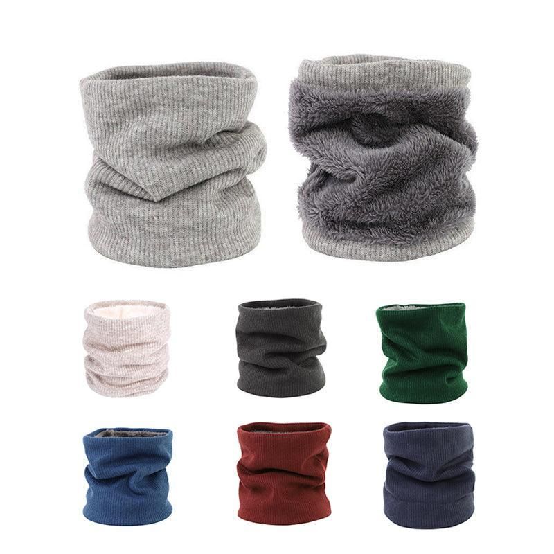 Fleece Neck Warmer Thermal Tube Scarf Winter Snood Hat for Men Women Outdoor - Blue V528-SCARF-BLUE-565820