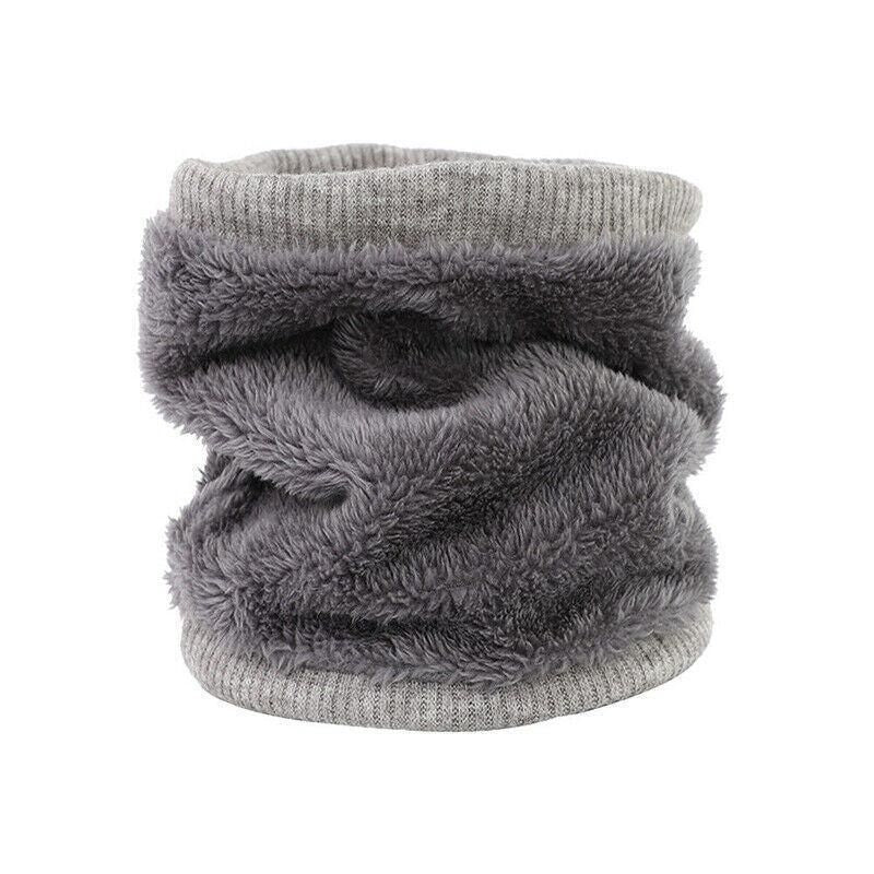 Fleece Neck Warmer Thermal Tube Scarf Winter Snood Hat for Men Women Outdoor - Blue V528-SCARF-BLUE-565820