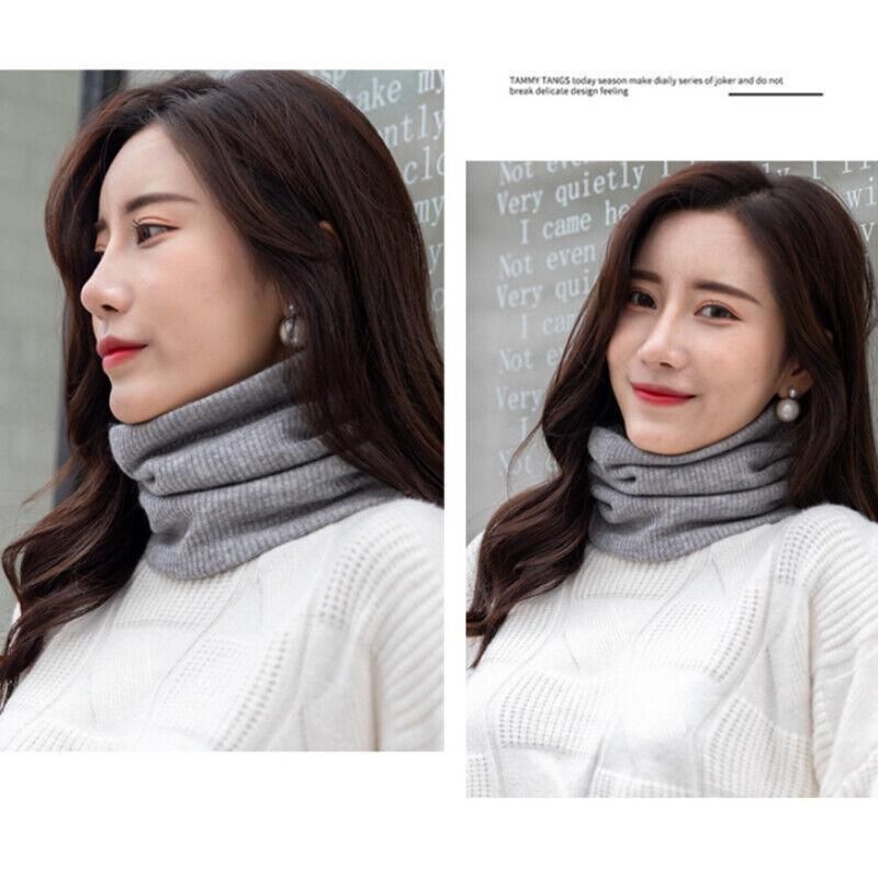Fleece Neck Warmer Thermal Tube Scarf Winter Snood Hat for Men Women Outdoor - Blue V528-SCARF-BLUE-565820
