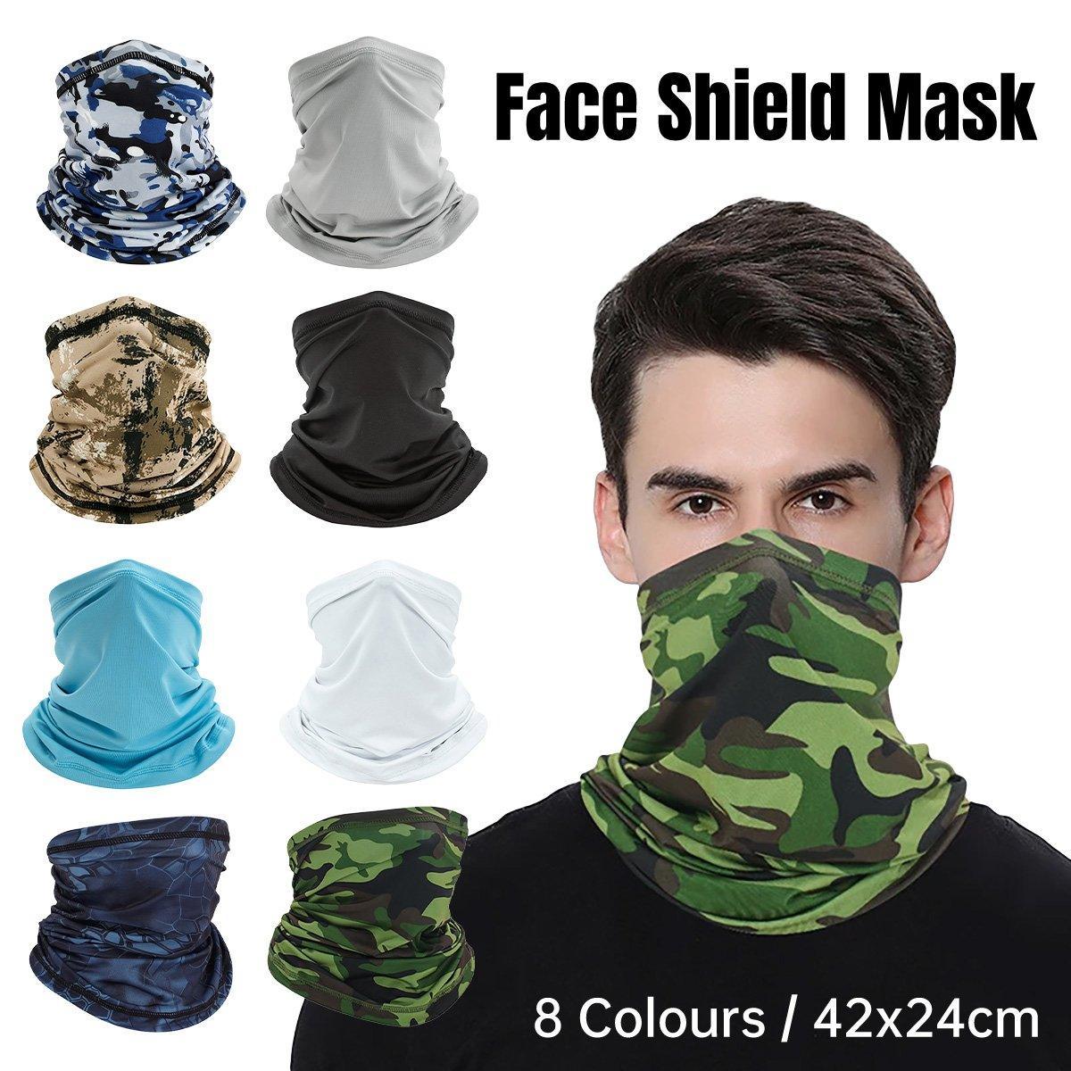 Sunblock Ice Silk Breathable Bandana Bib Face Scarf Fishing Biker Sport Headgear - Camouflage Green V528-SCARF-CAMOUFLAGE-GREEN-970332