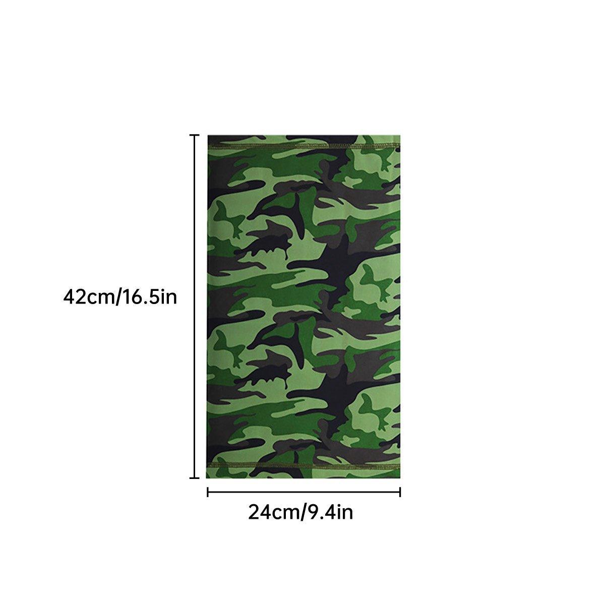 Sunblock Ice Silk Breathable Bandana Bib Face Scarf Fishing Biker Sport Headgear - Camouflage Green V528-SCARF-CAMOUFLAGE-GREEN-970332