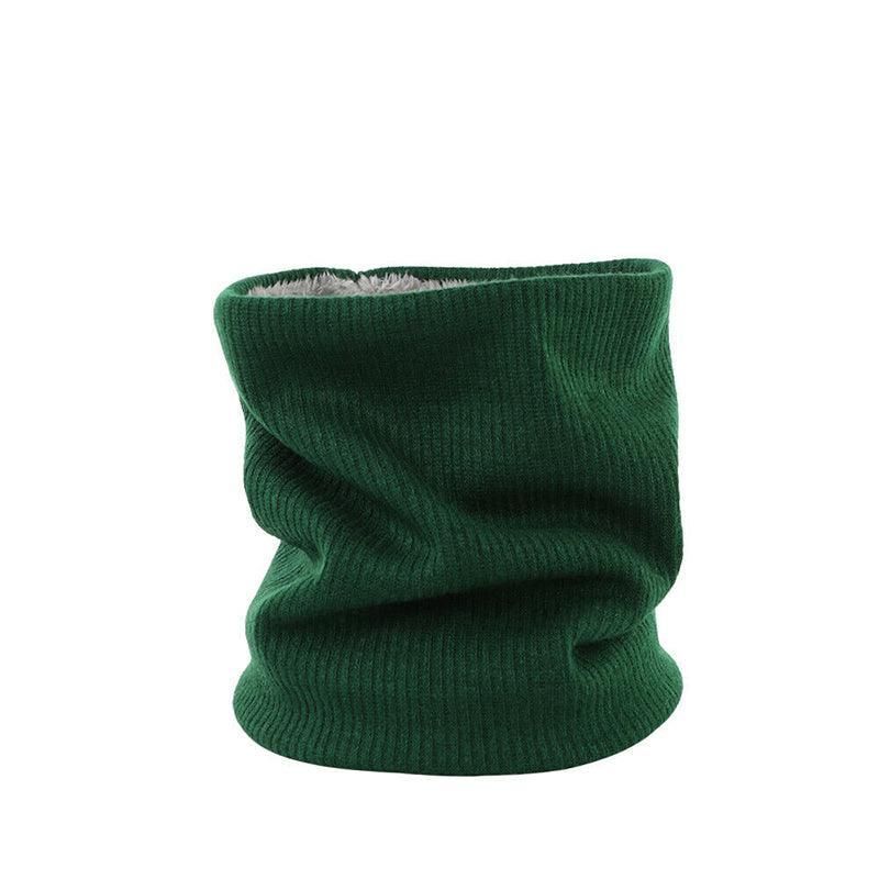 Fleece Neck Warmer Thermal Tube Scarf Winter Snood Hat for Men Women Outdoor - Green V528-SCARF-GREEN-100512