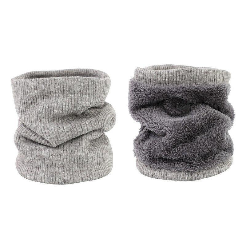 Fleece Neck Warmer Thermal Tube Scarf Winter Snood Hat for Men Women Outdoor - Navy V528-SCARF-NAVYBLUE-589991
