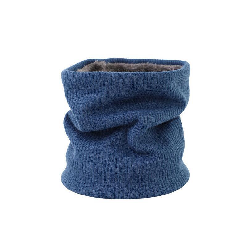 Fleece Neck Warmer Thermal Tube Scarf Winter Snood Hat for Men Women Outdoor - Navy V528-SCARF-NAVYBLUE-589991