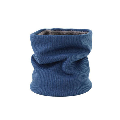 Fleece Neck Warmer Thermal Tube Scarf Winter Snood Hat for Men Women Outdoor - Navy V528-SCARF-NAVYBLUE-589991