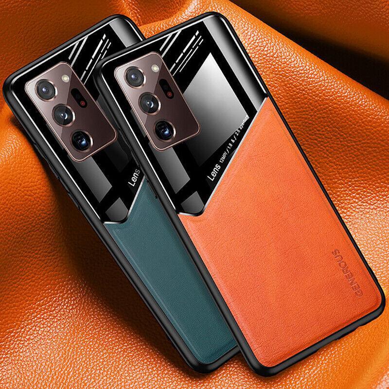 For Samsung Galaxy S21 S22 Note 20 Ultra Plus S20 FE Leather Case Black - For Samsung S20 Plus V528-SCASE-S20PLUS-BLACK-497429