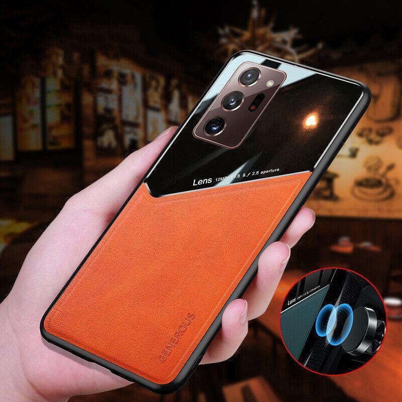 For Samsung Galaxy S21 S22 Note 20 Ultra Plus S20 FE Leather Case Black - For Samsung S20 Plus V528-SCASE-S20PLUS-BLACK-497429