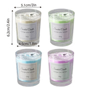 4Pcs Aroma Candles Smokeless Glass Scented Candles Gift Set for Relaxation V528-SCENTED-CANDLE-SET-4PCS-417421