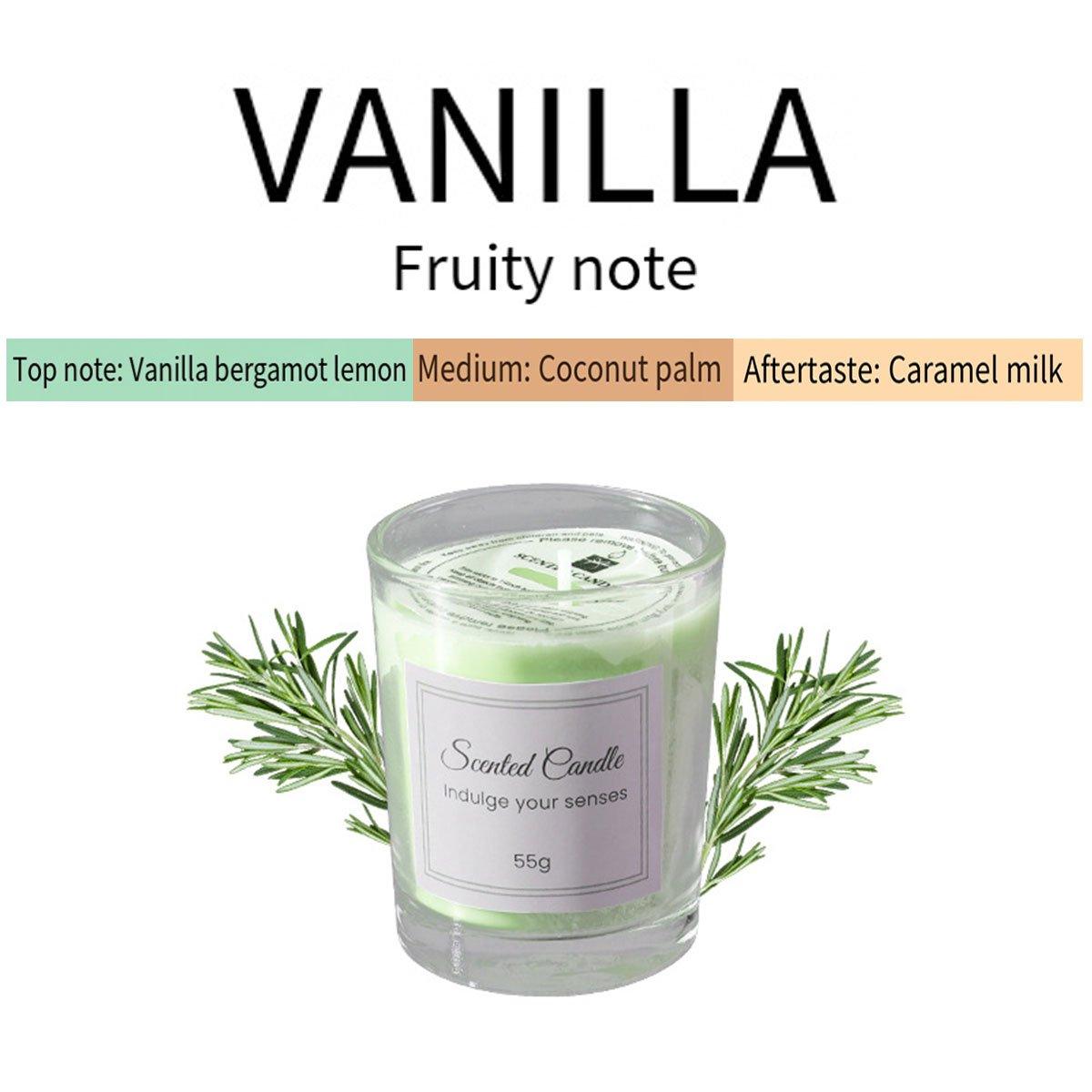 4Pcs Aroma Candles Smokeless Glass Scented Candles Gift Set for Relaxation V528-SCENTED-CANDLE-SET-4PCS-417421