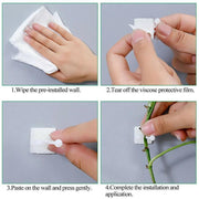 100Pcs Invisible Wall Clips for Plant Climbing & Vine Support V528-SCINDAPSUS-WHITE-100PCS-37424