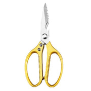 2X Japanese Heavy Duty Stainless Steel Kitchen Scissors Shears Fish Chicken Bone - 2pcs Silver V528-SCISSORS-SILVER-2PCS-95083