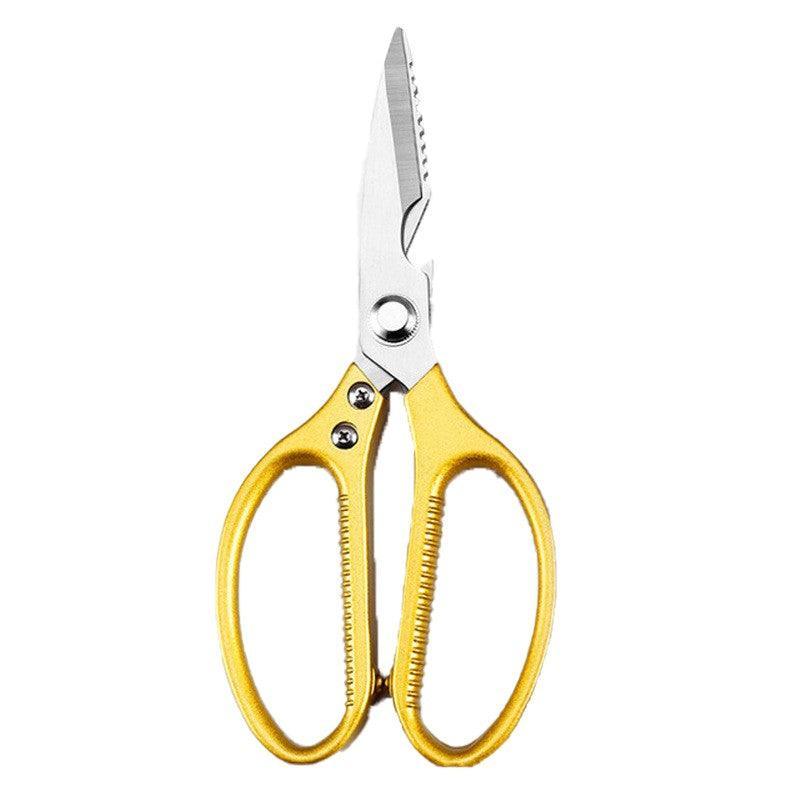2X Japanese Heavy Duty Stainless Steel Kitchen Scissors Shears Fish Chicken Bone - 2pcs Silver V528-SCISSORS-SILVER-2PCS-95083