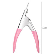 Acrylic Nail Tip Cutter False Nail Clipper U Shape Manicure Art Trimmer Tool - Blue V528-SCISSORSU-BLUE-721078