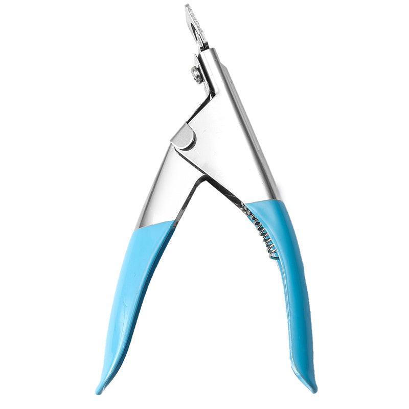 Acrylic Nail Tip Cutter False Nail Clipper U Shape Manicure Art Trimmer Tool - Blue V528-SCISSORSU-BLUE-721078