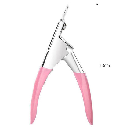 Acrylic Nail Tip Cutter False Nail Clipper U Shape Manicure Art Trimmer Tool - Black V528-SCISSORSUBLACK-015387