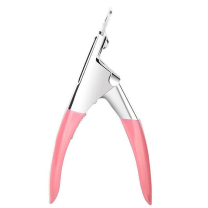 Acrylic Nail Tip Cutter False Nail Clipper U Shape Manicure Art Trimmer Tool - Pink V528-SCISSORSUPINK-26943