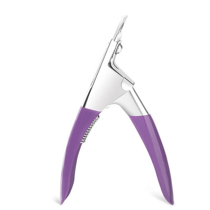 Acrylic Nail Tip Cutter False Nail Clipper U Shape Manicure Art Trimmer Tool - Pink V528-SCISSORSUPINK-26943