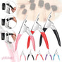 Acrylic Nail Tip Cutter False Nail Clipper U Shape Manicure Art Trimmer Tool - Red V528-SCISSORSURED-16825