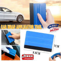 Felt Edge Squeegee For Decals Sticker Vinyl Sheet Car Wrap Applicator Tool Blue V528-SCRAPER-1PC-12712
