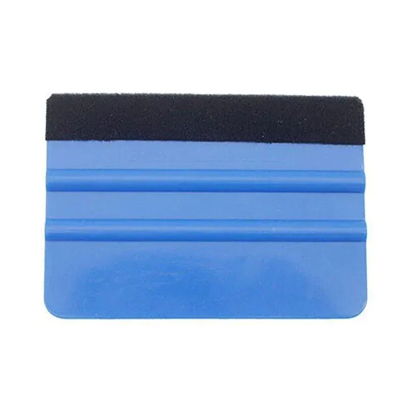 Felt Edge Squeegee For Decals Sticker Vinyl Sheet Car Wrap Applicator Tool Blue V528-SCRAPER-1PC-12712