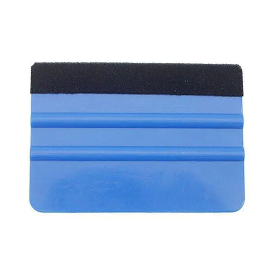 Felt Edge Squeegee For Decals Sticker Vinyl Sheet Car Wrap Applicator Tool Blue V528-SCRAPER-1PC-12712