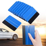 Felt Edge Squeegee For Decals Sticker Vinyl Sheet Car Wrap Applicator Tool Blue V528-SCRAPER-1PC-12712