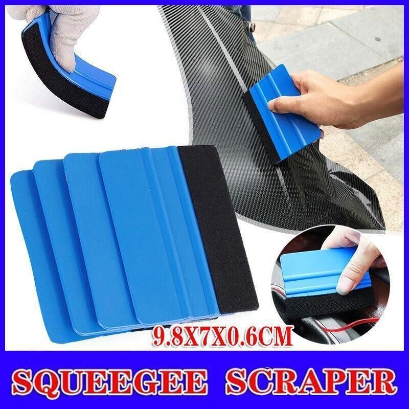 4Pcs Car Wrapping Vinyl Squeegee Scraper Tool Wrap Soft Felt Edge Sticker Tools V528-SCRAPER-4PCS-58232