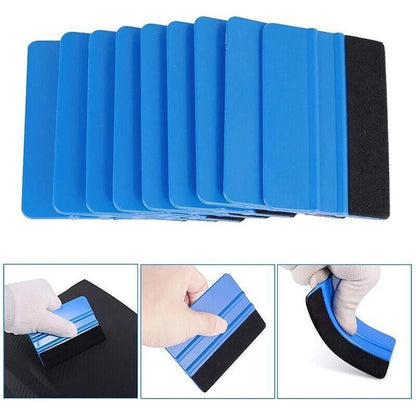 4Pcs Car Wrapping Vinyl Squeegee Scraper Tool Wrap Soft Felt Edge Sticker Tools V528-SCRAPER-4PCS-58232