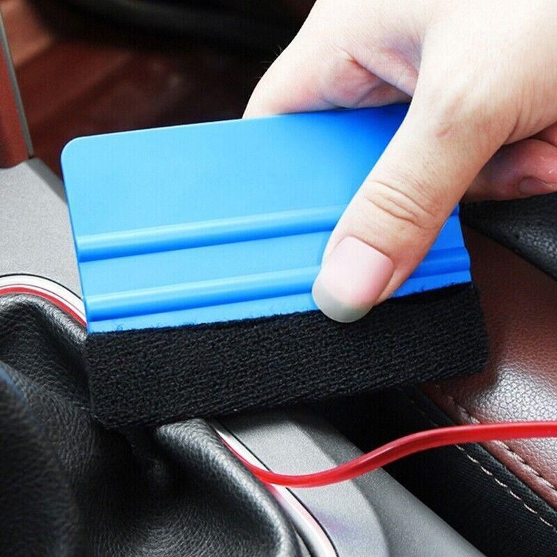 4Pcs Car Wrapping Vinyl Squeegee Scraper Tool Wrap Soft Felt Edge Sticker Tools V528-SCRAPER-4PCS-58232