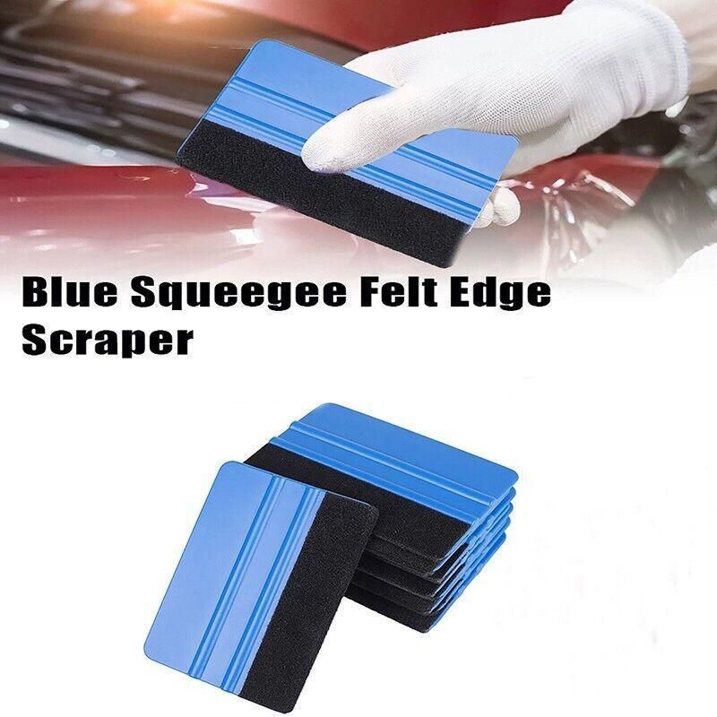 4Pcs Car Wrapping Vinyl Squeegee Scraper Tool Wrap Soft Felt Edge Sticker Tools V528-SCRAPER-4PCS-58232