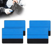 4Pcs Car Wrapping Vinyl Squeegee Scraper Tool Wrap Soft Felt Edge Sticker Tools V528-SCRAPER-4PCS-58232
