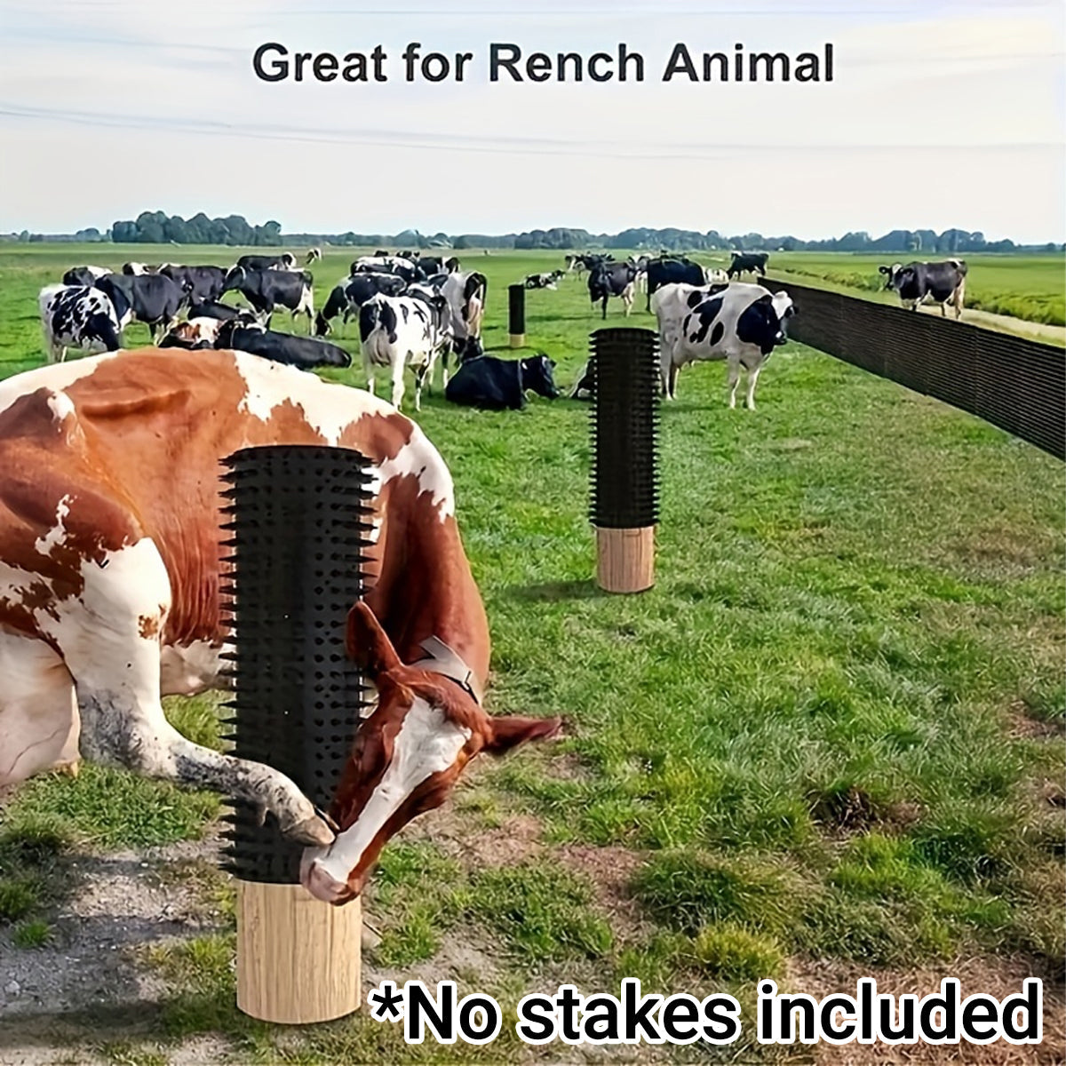 Cattle Body Brush Scratching Pad Assistant Tool for Farm Pasture Cow and Sheep V528-SCRATCH-BRUSH-930631