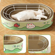 Extra-Large Oval Cat Scratching Board Durable Pet Toy Cat Kittens Wear Resistant - Bear V528-SCRATCHING-BOARD-BEAR-L-646566