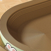 Extra-Large Oval Cat Scratching Board Durable Pet Toy Cat Kittens Wear Resistant - Bear V528-SCRATCHING-BOARD-BEAR-L-646566