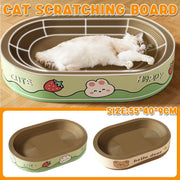Extra-Large Oval Cat Scratching Board Durable Pet Toy Cat Kittens Wear Resistant - Bear V528-SCRATCHING-BOARD-BEAR-L-646566