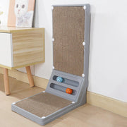 L-shaped Cat Scratching Board Vertical Claw Toy Cat Scratcher for Pet Playtime - Black V528-SCRATCHING-BOARD-BLACK-403734