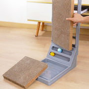 L-shaped Cat Scratching Board Vertical Claw Toy Cat Scratcher for Pet Playtime - Black V528-SCRATCHING-BOARD-BLACK-403734
