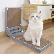 L-shaped Cat Scratching Board Vertical Claw Toy Cat Scratcher for Pet Playtime - Grey V528-SCRATCHING-BOARD-GREY-915390