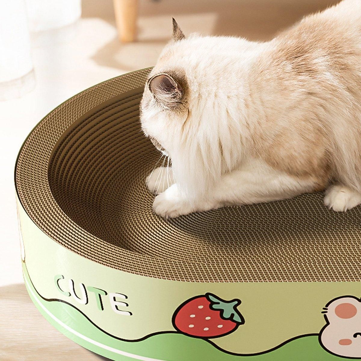 Extra-Large Oval Cat Scratching Board Durable Pet Toy Cat Kittens Wear Resistant - Rabbit V528-SCRATCHING-BOARD-RABBIT-L-273761