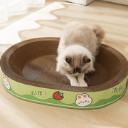 Extra-Large Oval Cat Scratching Board Durable Pet Toy Cat Kittens Wear Resistant - Rabbit V528-SCRATCHING-BOARD-RABBIT-L-273761