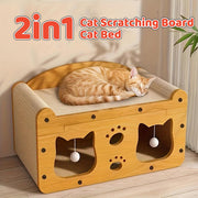 Cat Scratching Board Nest All in One Wear Resistant House Cat Scratching Toy V528-SCRATCHING-BOARD-SCMT-128776