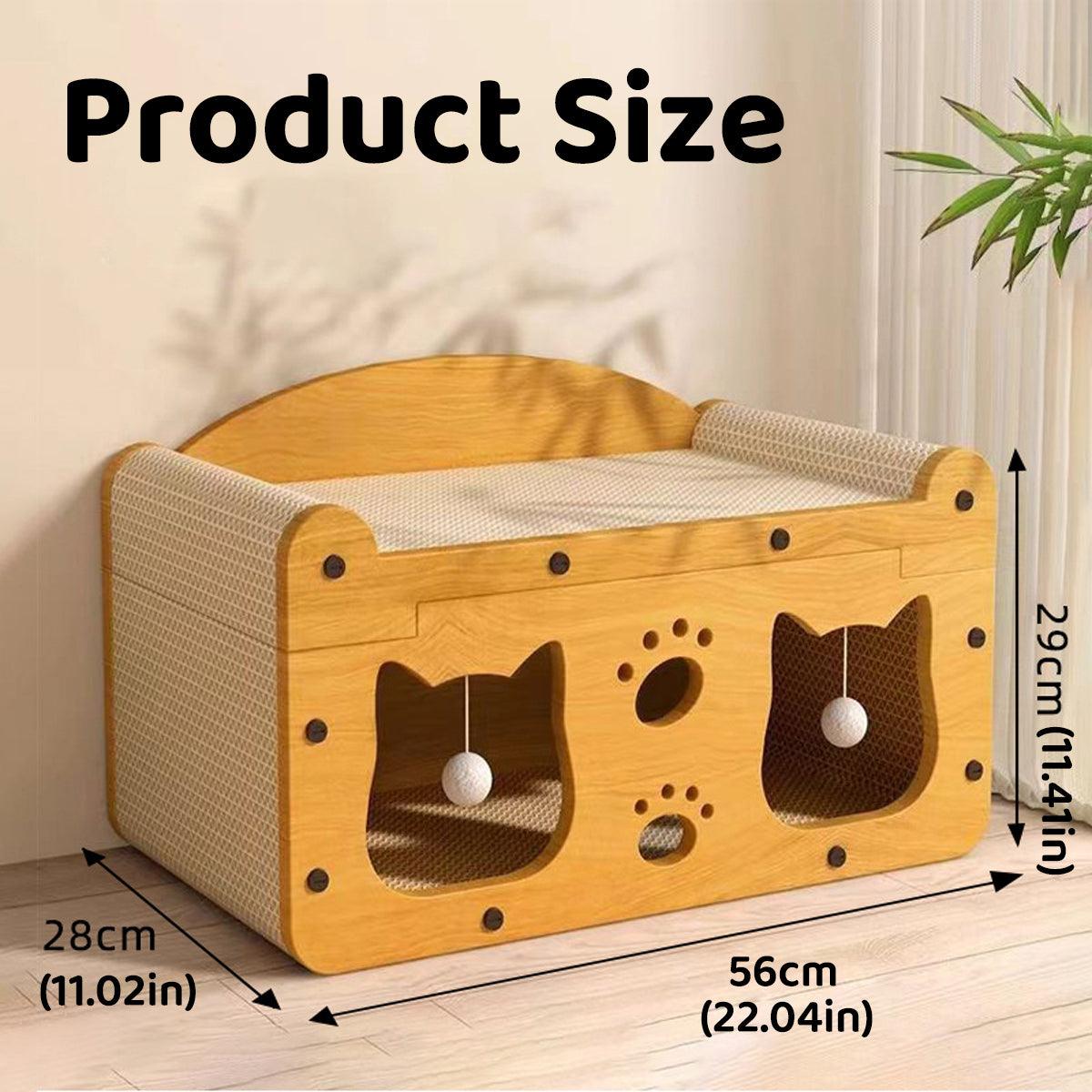Cat Scratching Board Nest All in One Wear Resistant House Cat Scratching Toy V528-SCRATCHING-BOARD-SCMT-128776