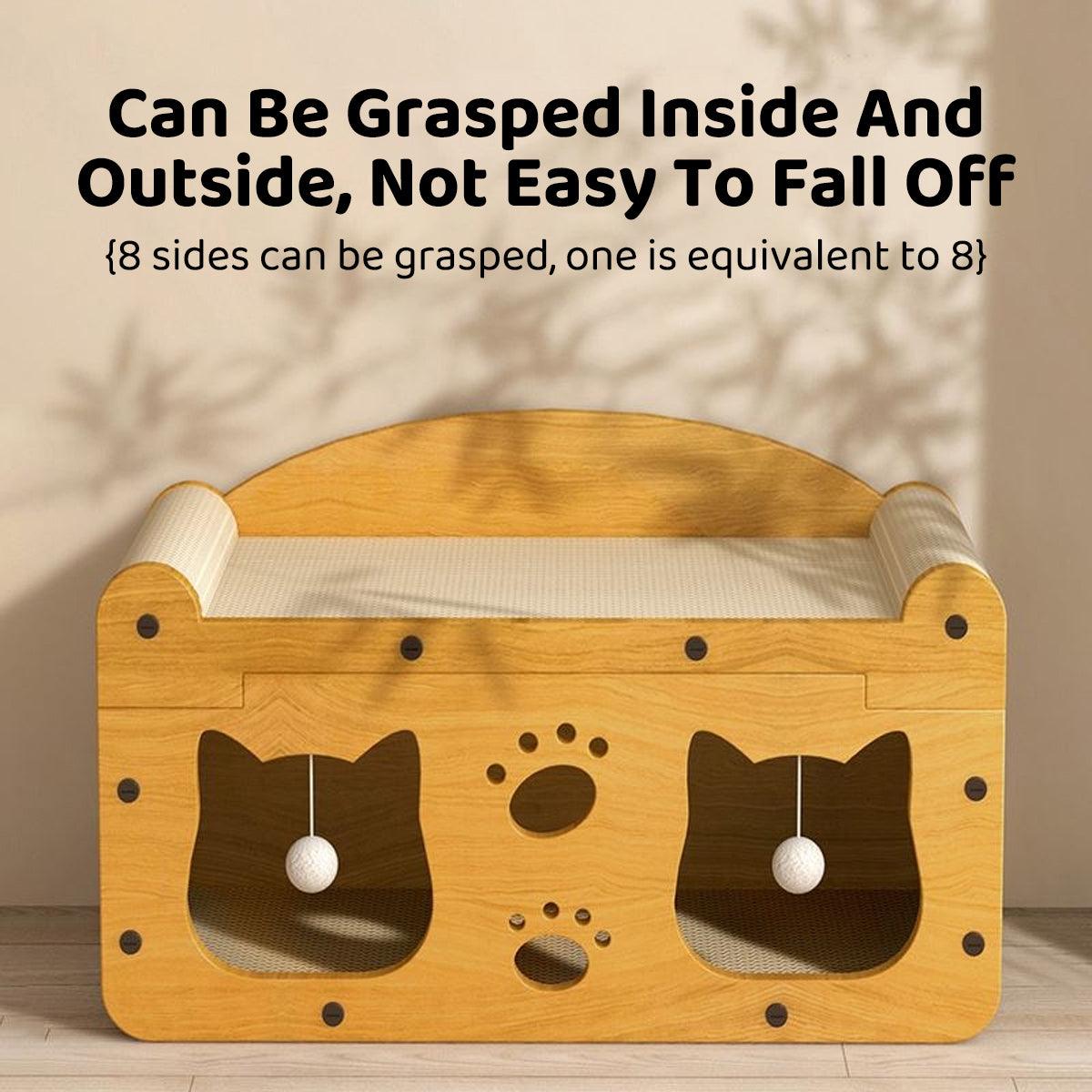 Cat Scratching Board Nest All in One Wear Resistant House Cat Scratching Toy V528-SCRATCHING-BOARD-SCMT-128776