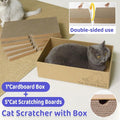 Eco-Friendly Corrugated Cardboard Cat Scratcher Cartoon Design and Play Hole V528-SCRATCHING-POST-329217