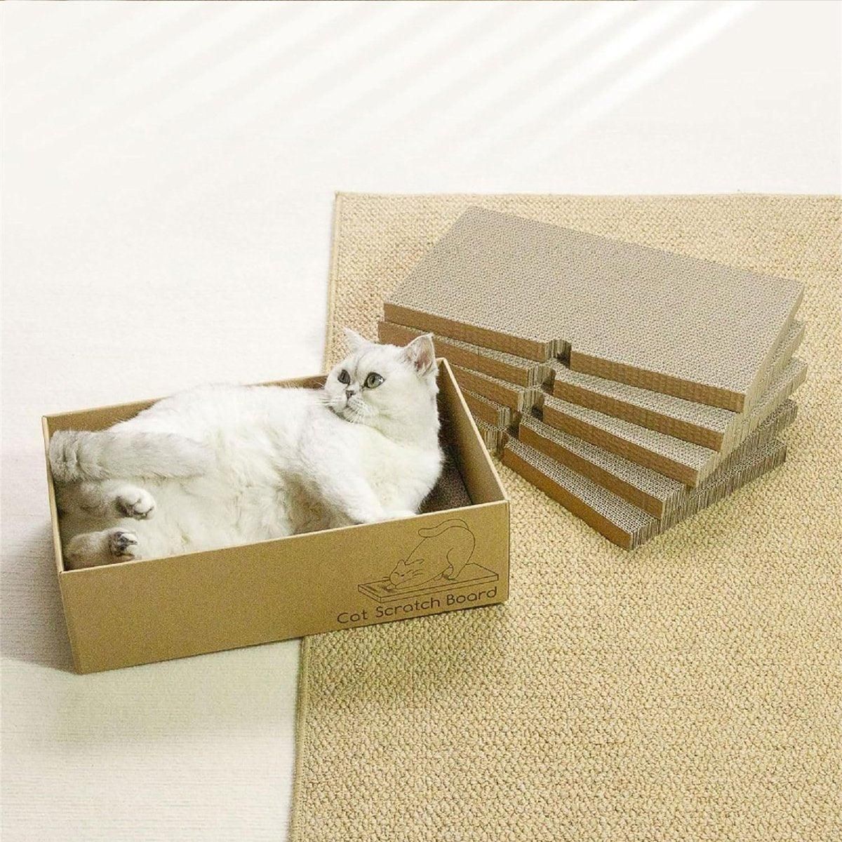 Eco-Friendly Corrugated Cardboard Cat Scratcher Cartoon Design and Play Hole V528-SCRATCHING-POST-329217